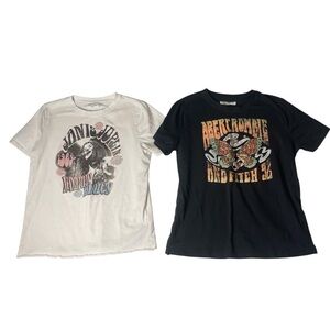 Abercrombie Kids‎ Black and White Short Sleeve Tees *N0242